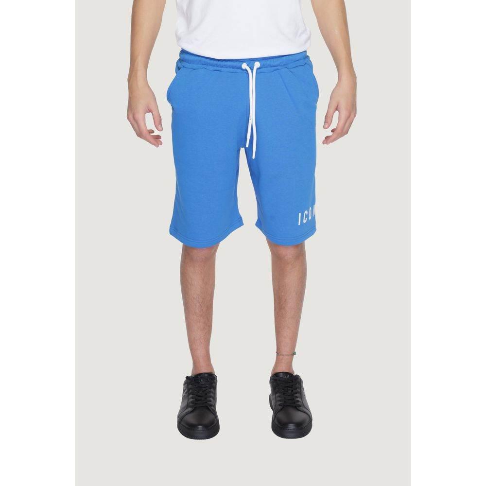 Icon Blue Cotton Bermuda - Hilstor