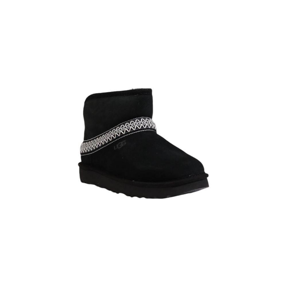 UGG Black Suede Leather Boot - Hilstor
