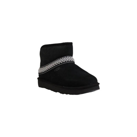 UGG Black Suede Leather Boot - Hilstor
