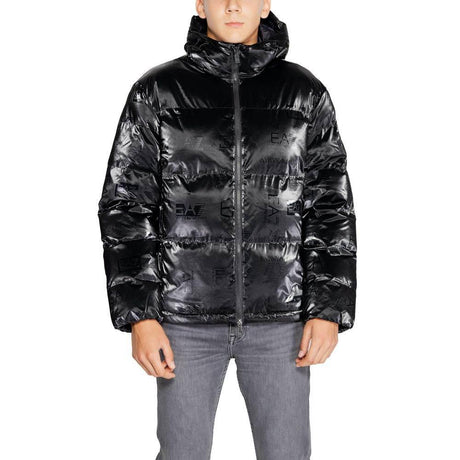 EA7 Emporio Armani Black Polyester Jackets & Coat - Hilstor