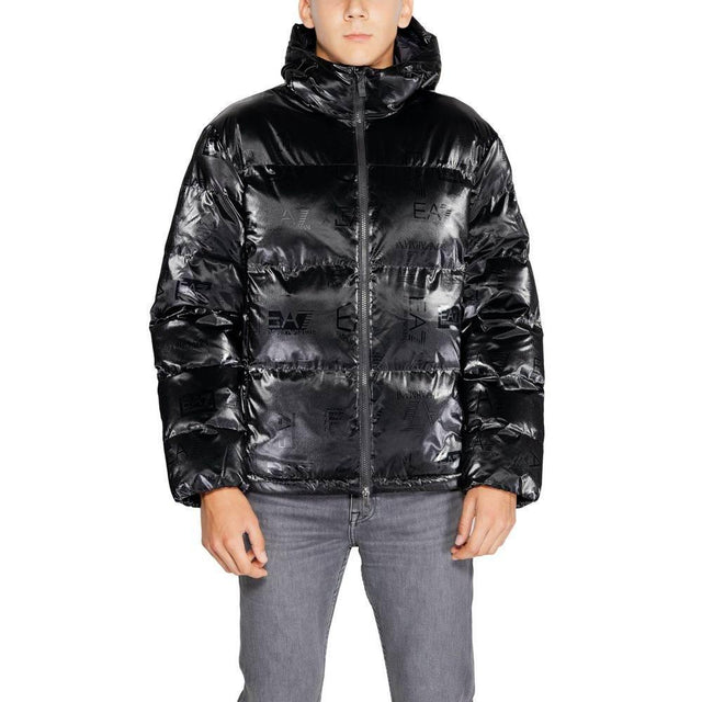 EA7 Emporio Armani Black Polyester Jackets & Coat - Hilstor