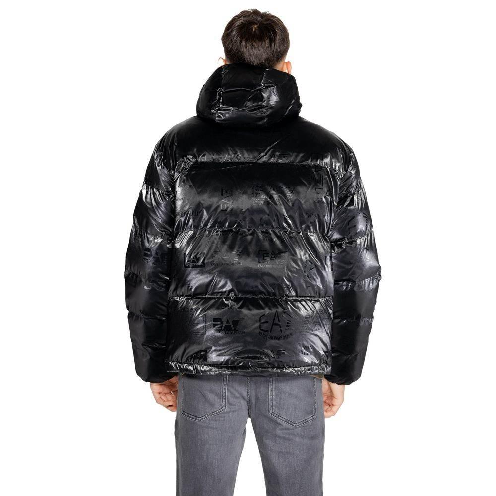 EA7 Emporio Armani Black Polyester Jackets & Coat - Hilstor