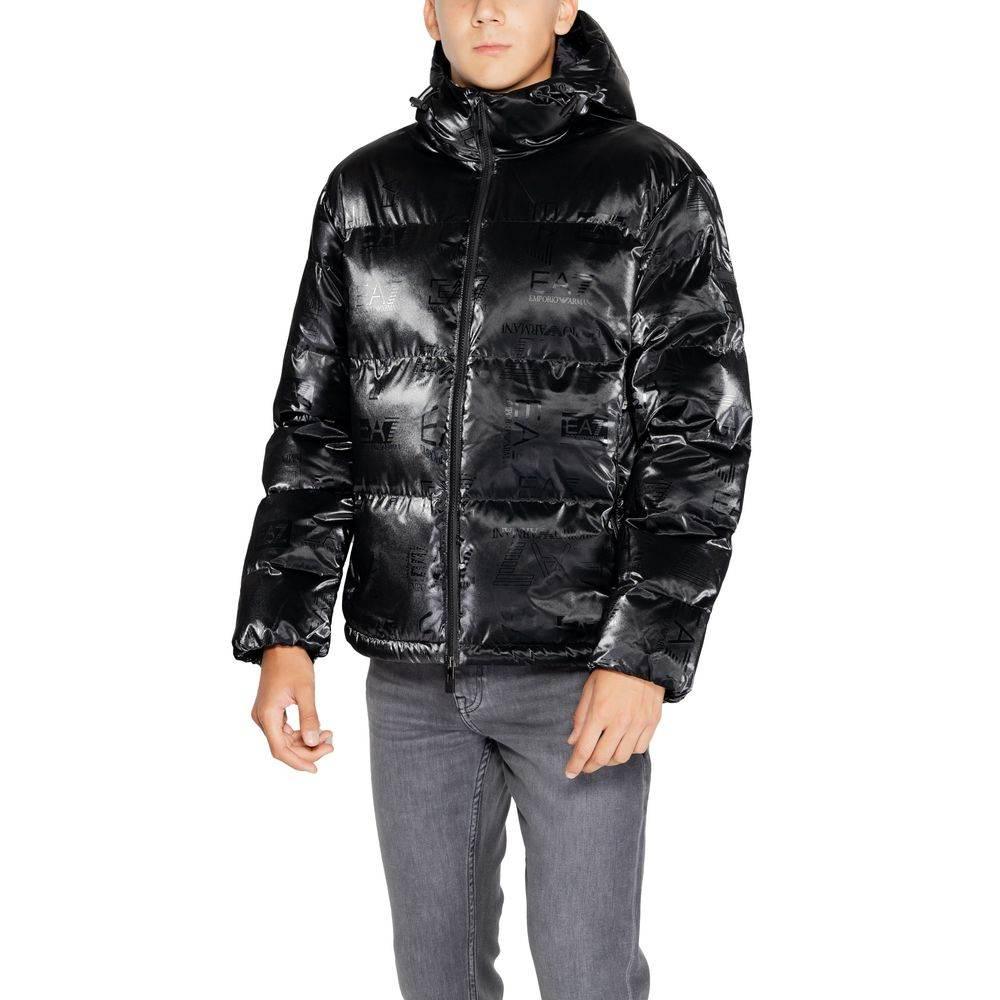 EA7 Emporio Armani Black Polyester Jackets & Coat - Hilstor
