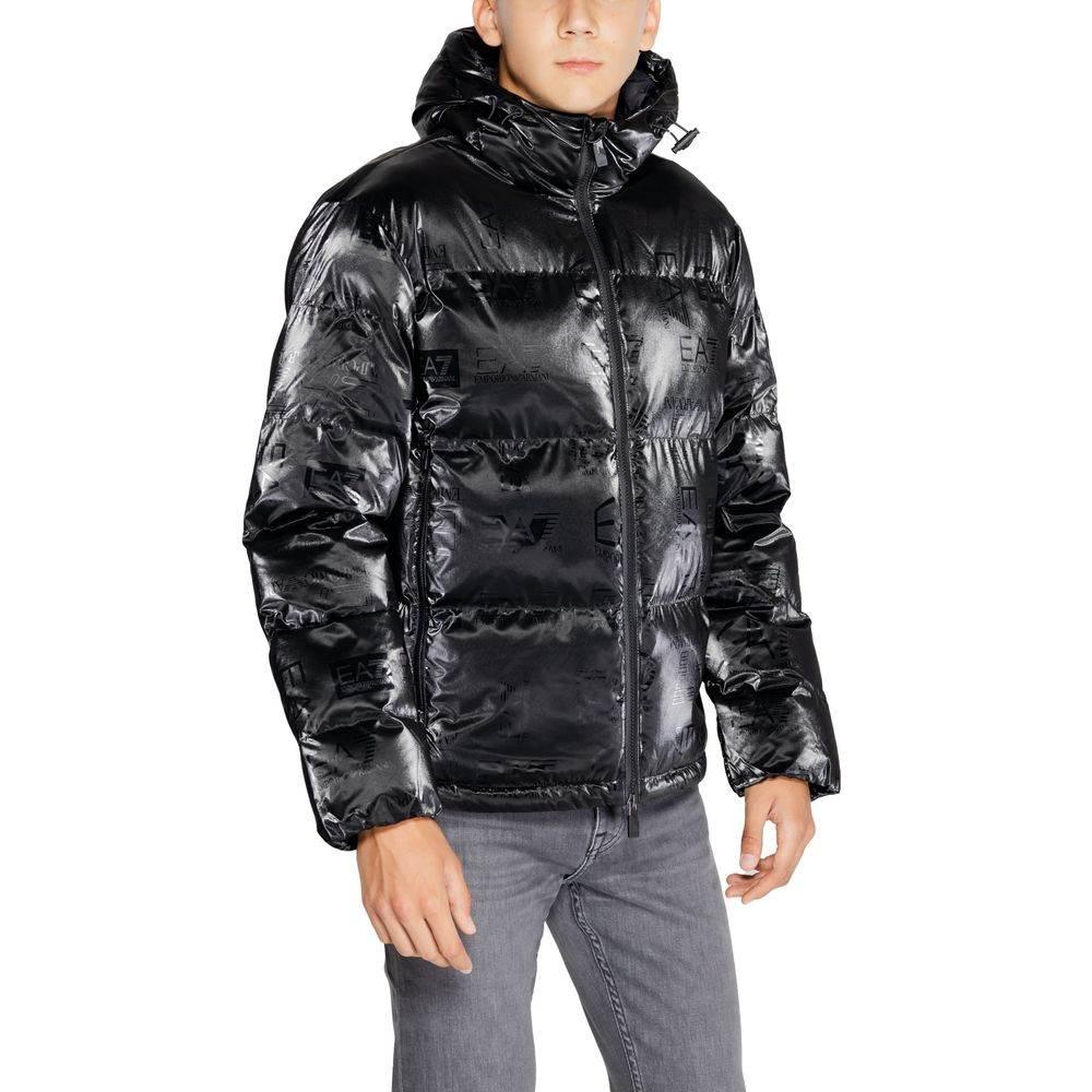 EA7 Emporio Armani Black Polyester Jackets & Coat - Hilstor