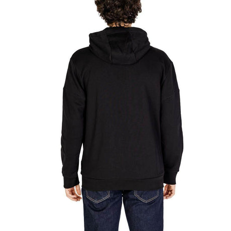 EA7 Emporio Armani Black Cotton Hoody - Hilstor