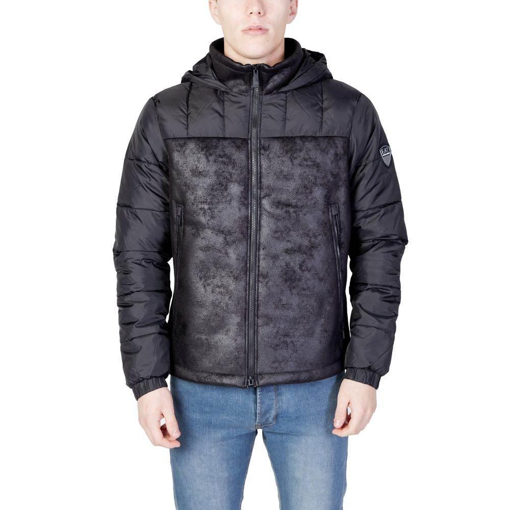 EA7 Emporio Armani Black Polyester Jackets & Coat - Hilstor