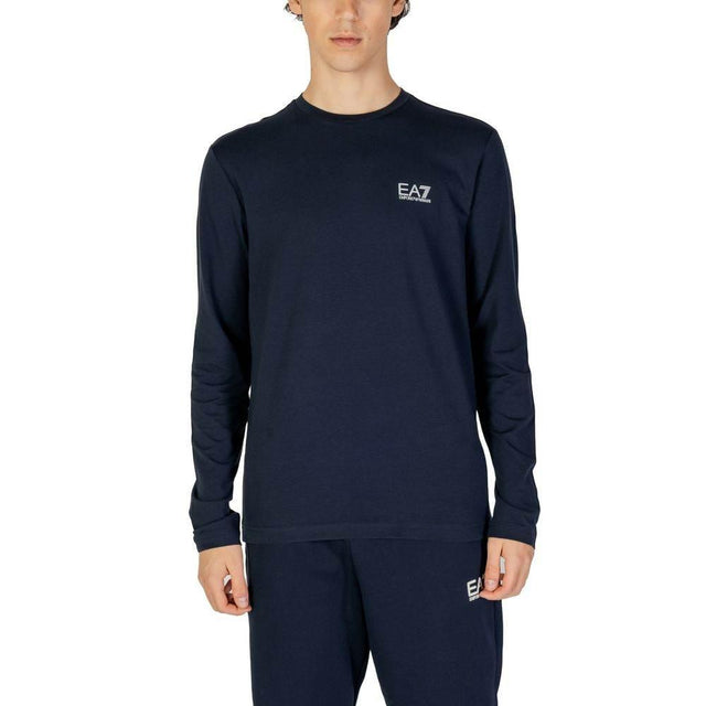 EA7 Emporio Armani Blue Cotton Long Sleeve - Hilstor