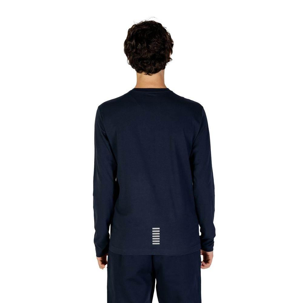 EA7 Emporio Armani Blue Cotton Long Sleeve - Hilstor