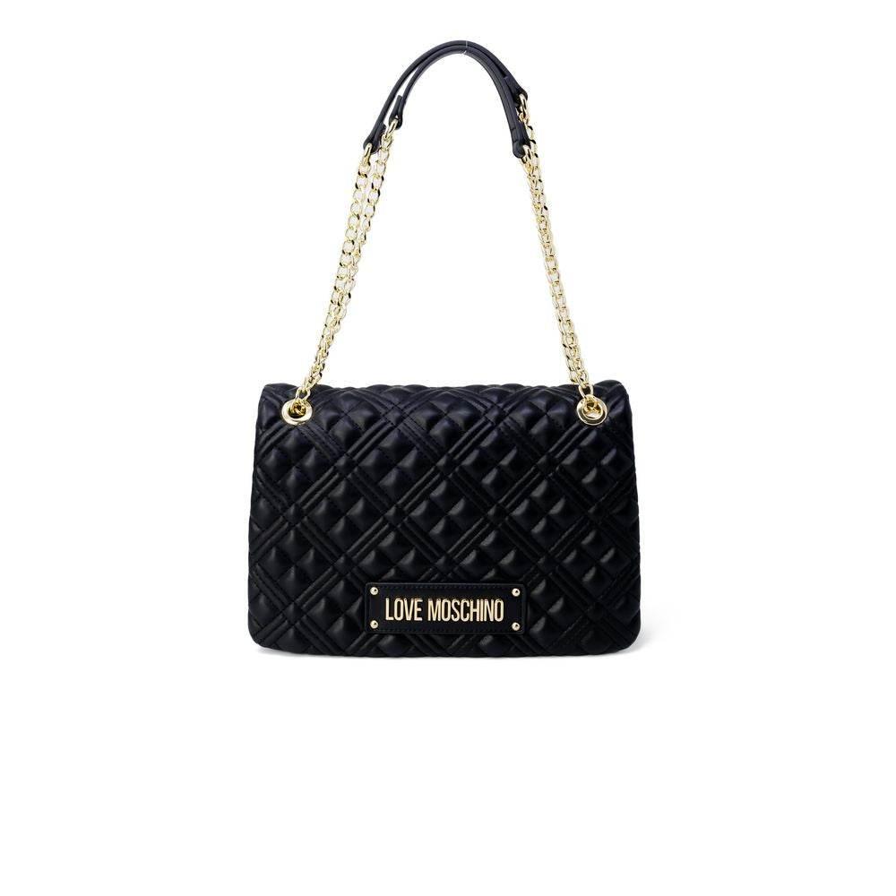 Love Moschino Gold Polyethylene Handbag - Hilstor