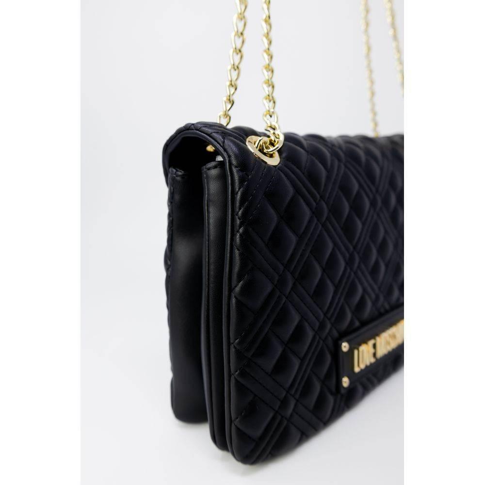 Love Moschino Gold Polyethylene Handbag - Hilstor