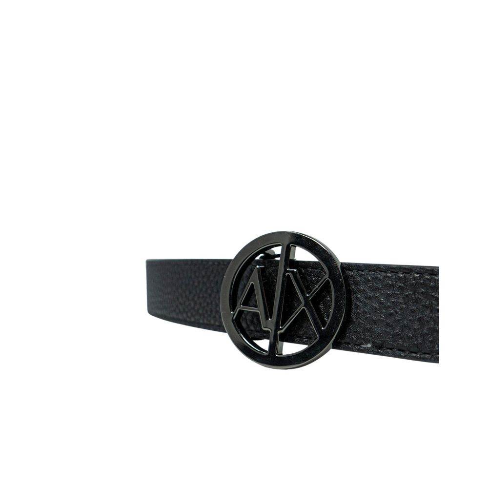 Armani Exchange Black Polyester Belt - Hilstor