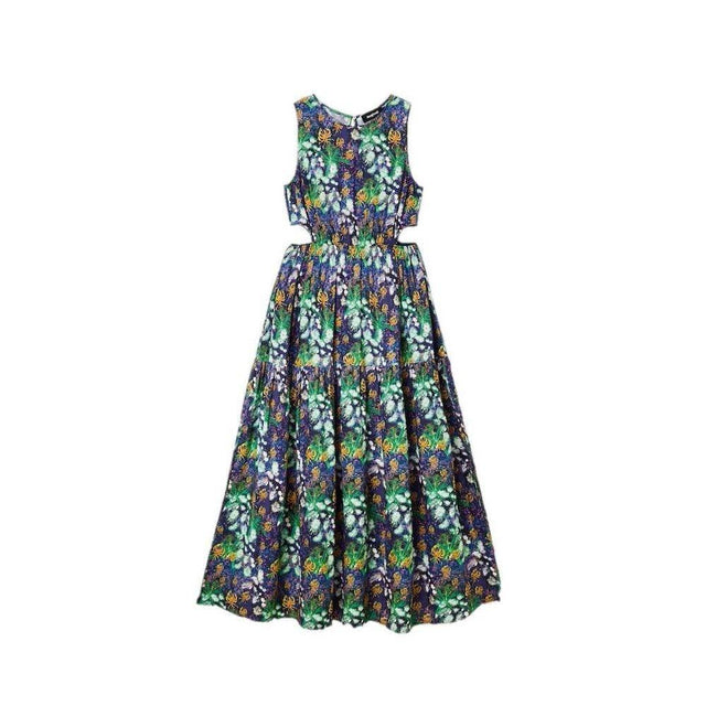 Desigual Blue Viscose Dress - Hilstor