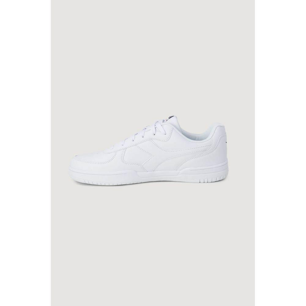 Diadora White Artificial Leather Sneaker - Hilstor