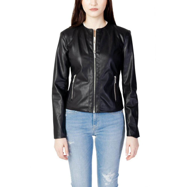Armani Exchange Black Polyester Jackets & Coat - Hilstor