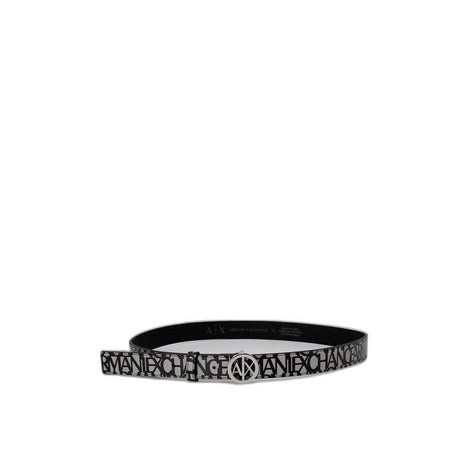 Armani Exchange Gray Polyester Belt - Hilstor