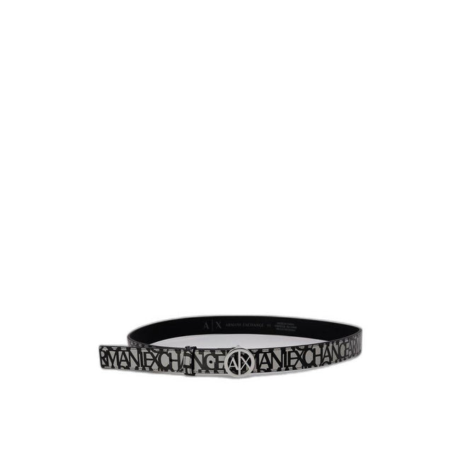 Armani Exchange Gray Polyester Belt - Hilstor