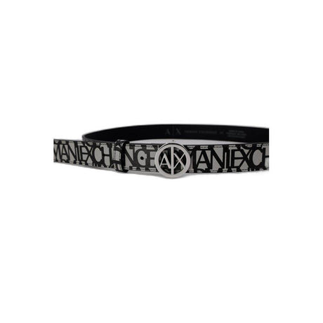 Armani Exchange Gray Polyester Belt - Hilstor