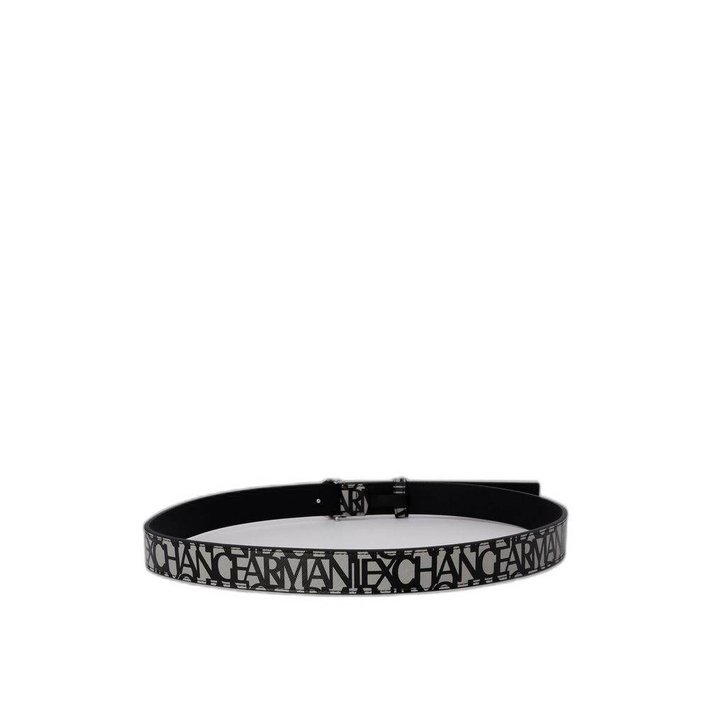 Armani Exchange Gray Polyester Belt - Hilstor