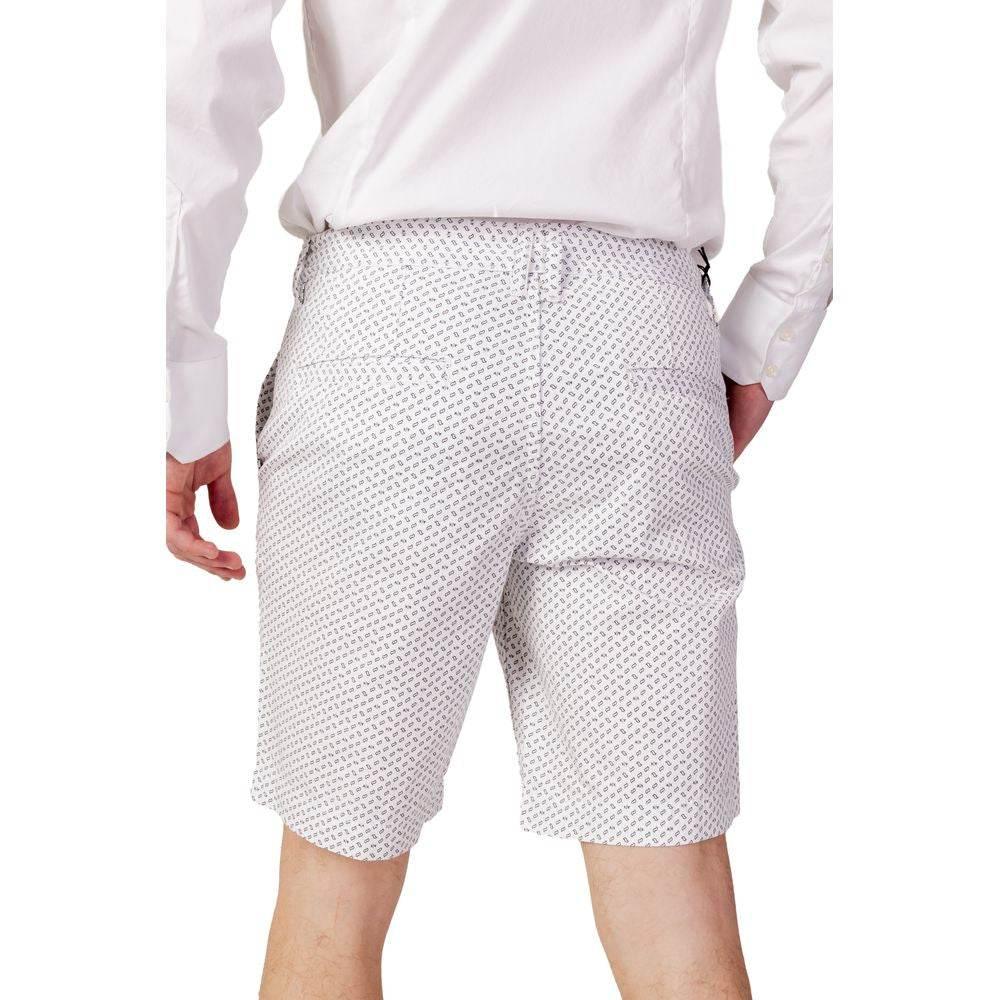Armani Exchange White Cotton Short - Hilstor