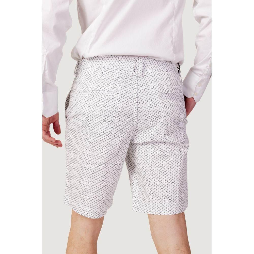 Armani Exchange White Cotton Short - Hilstor