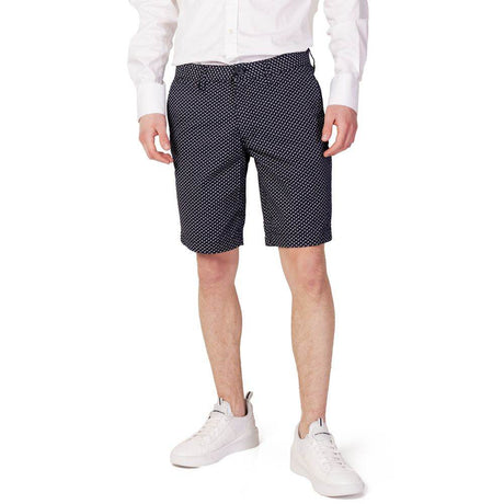 Armani Exchange Blue Cotton Short - Hilstor