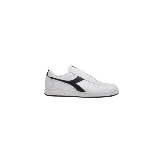 Diadora Black And White Leather Sneaker - Hilstor