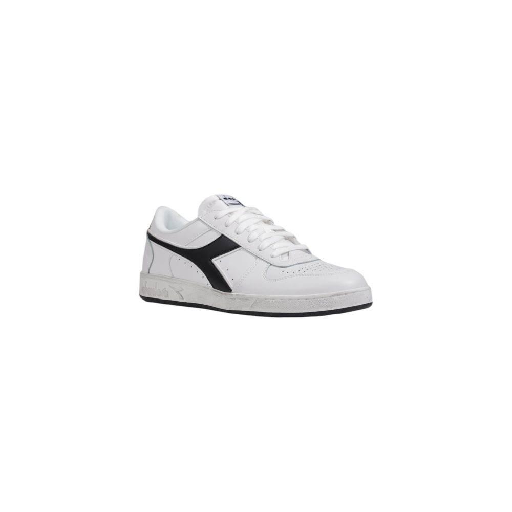 Diadora Black And White Leather Sneaker - Hilstor