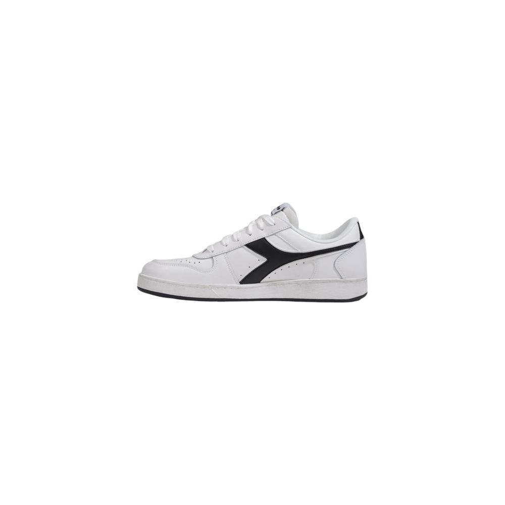 Diadora Black And White Leather Sneaker - Hilstor