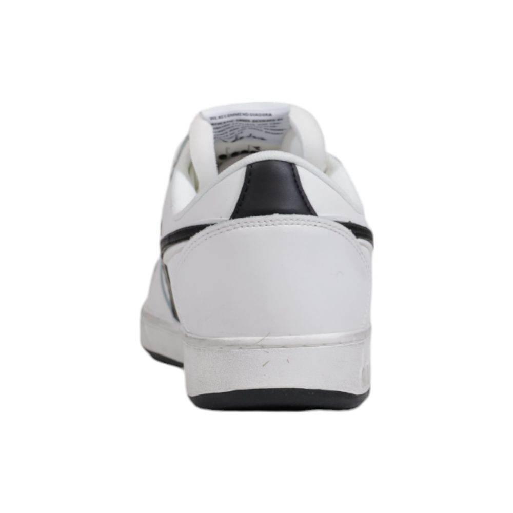 Diadora Black And White Leather Sneaker - Hilstor