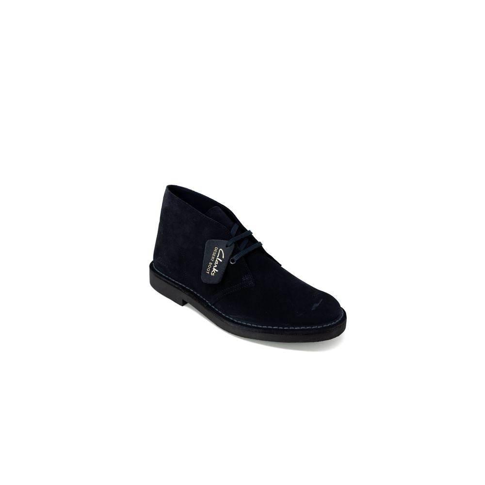 Clarks Blue Leather Boot - Hilstor
