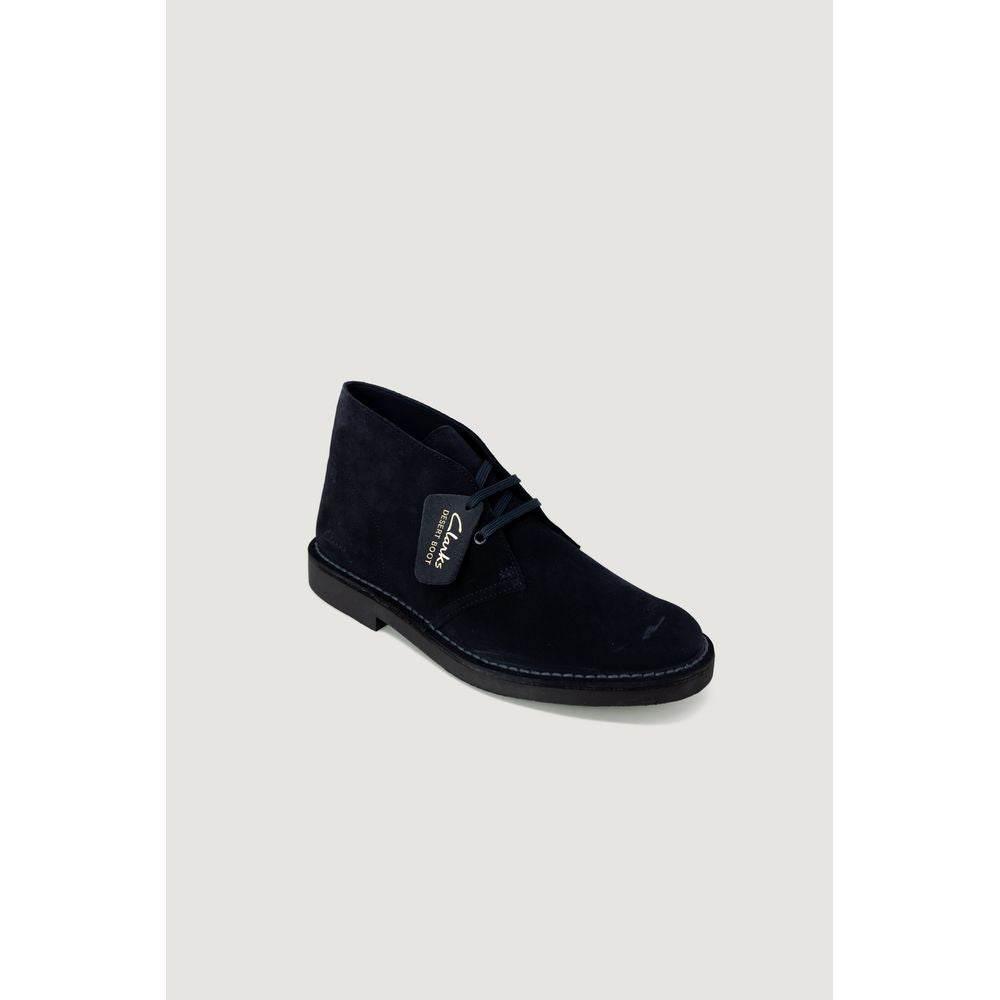 Clarks Blue Leather Boot - Hilstor