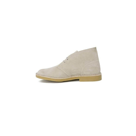 Clarks Gray Leather Boot - Hilstor