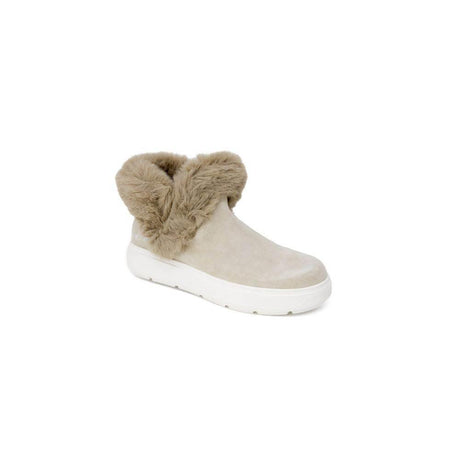 Love Moschino Beige Leather Sneaker - Hilstor