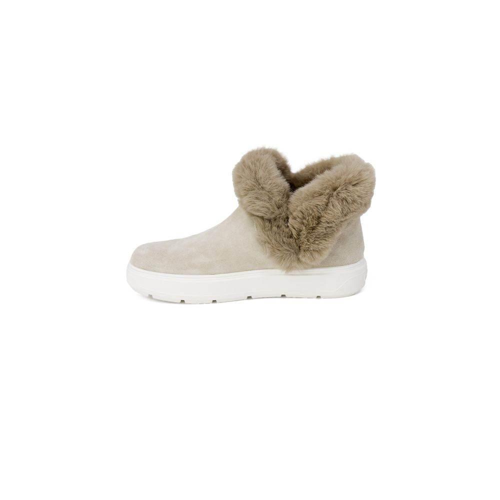 Love Moschino Beige Leather Sneaker - Hilstor