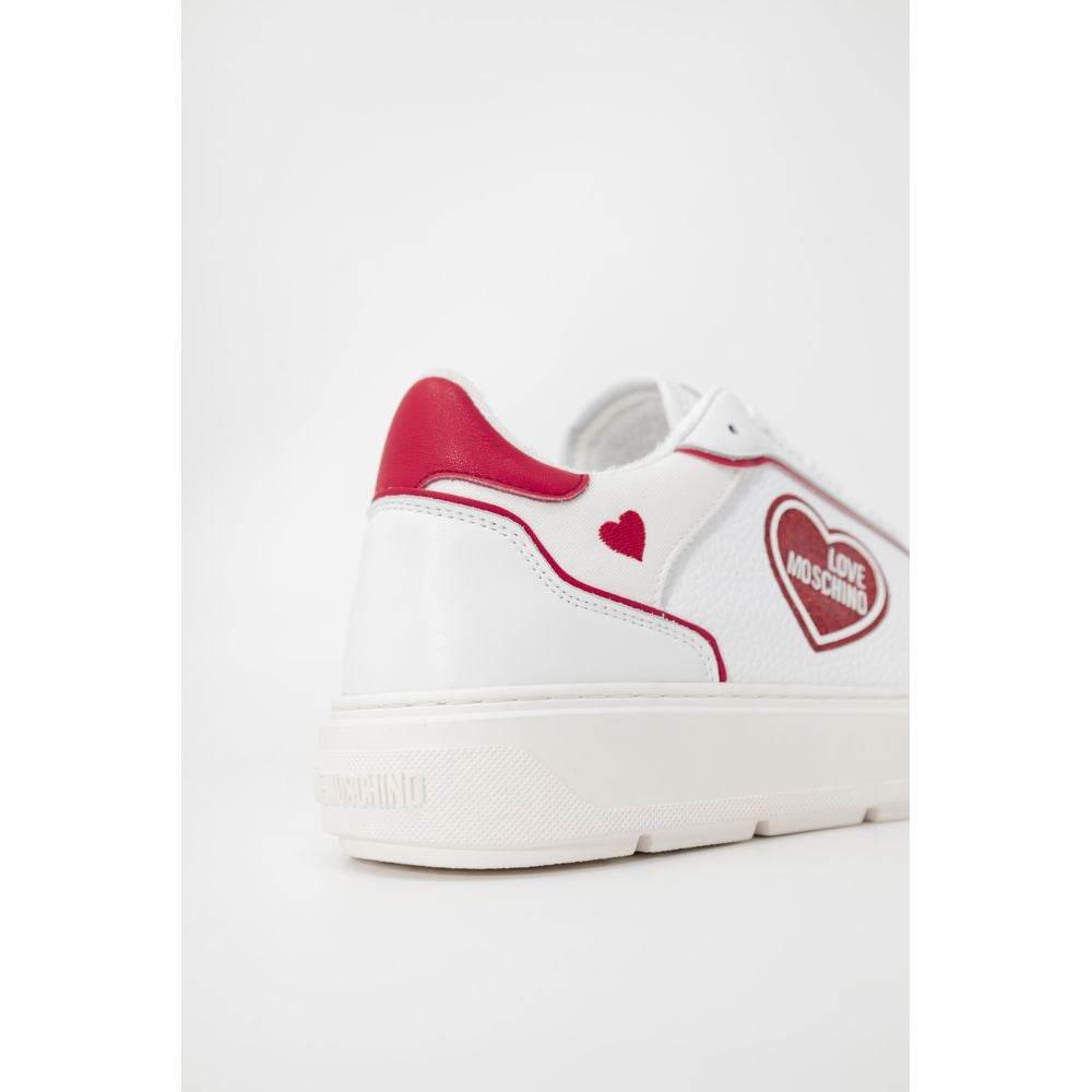 Love Moschino Red Polyethylene Sneaker - Hilstor