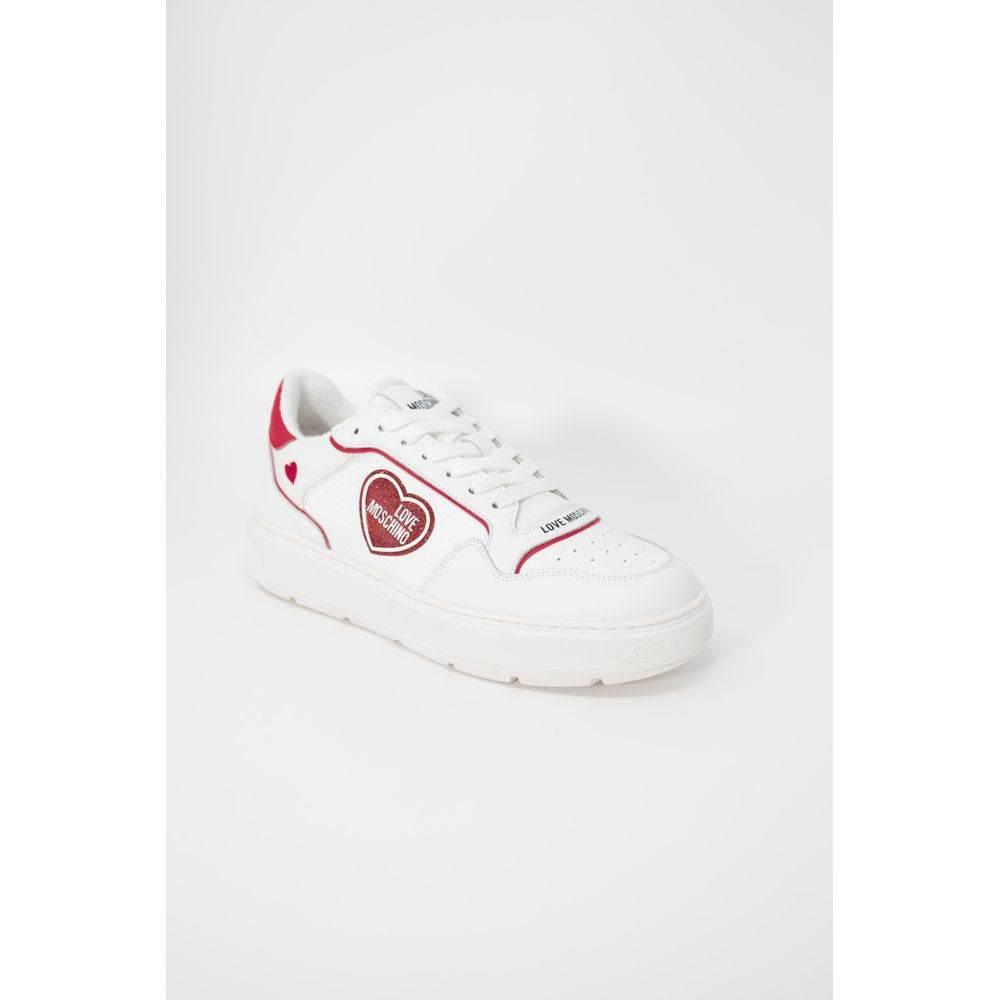 Love Moschino Red Polyethylene Sneaker - Hilstor