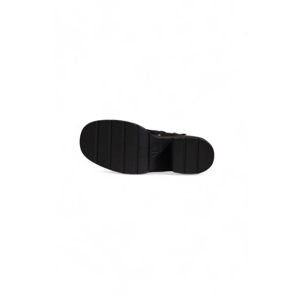 Armani Exchange Black Polyester Boot - Hilstor