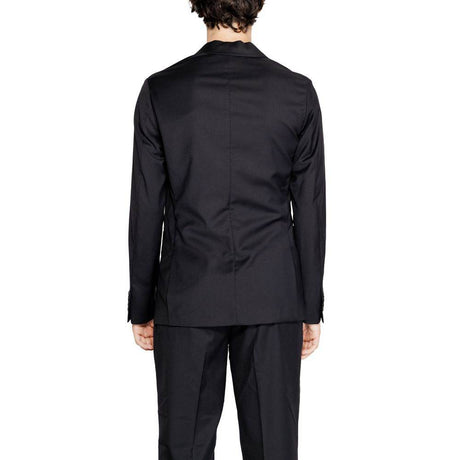Armani Exchange Black Polyester Blazer - Hilstor