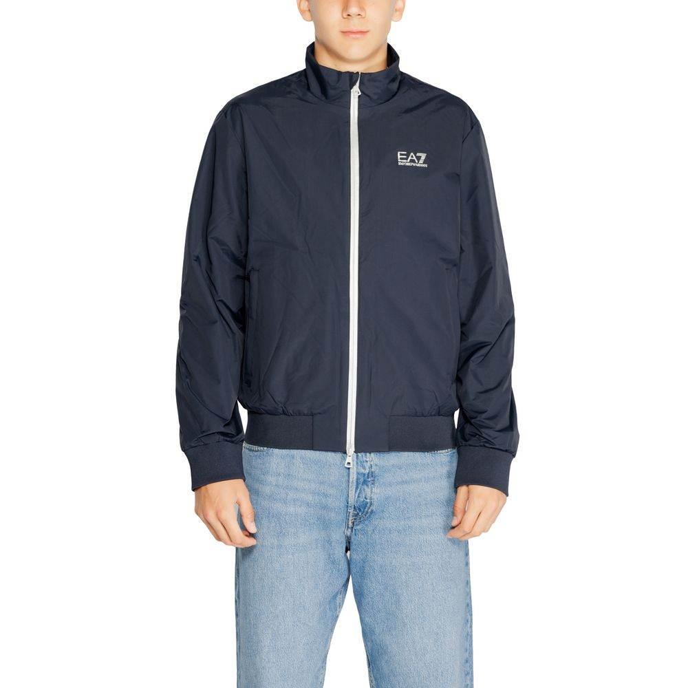 EA7 Emporio Armani Blue Polyamide Jackets & Coat - Hilstor