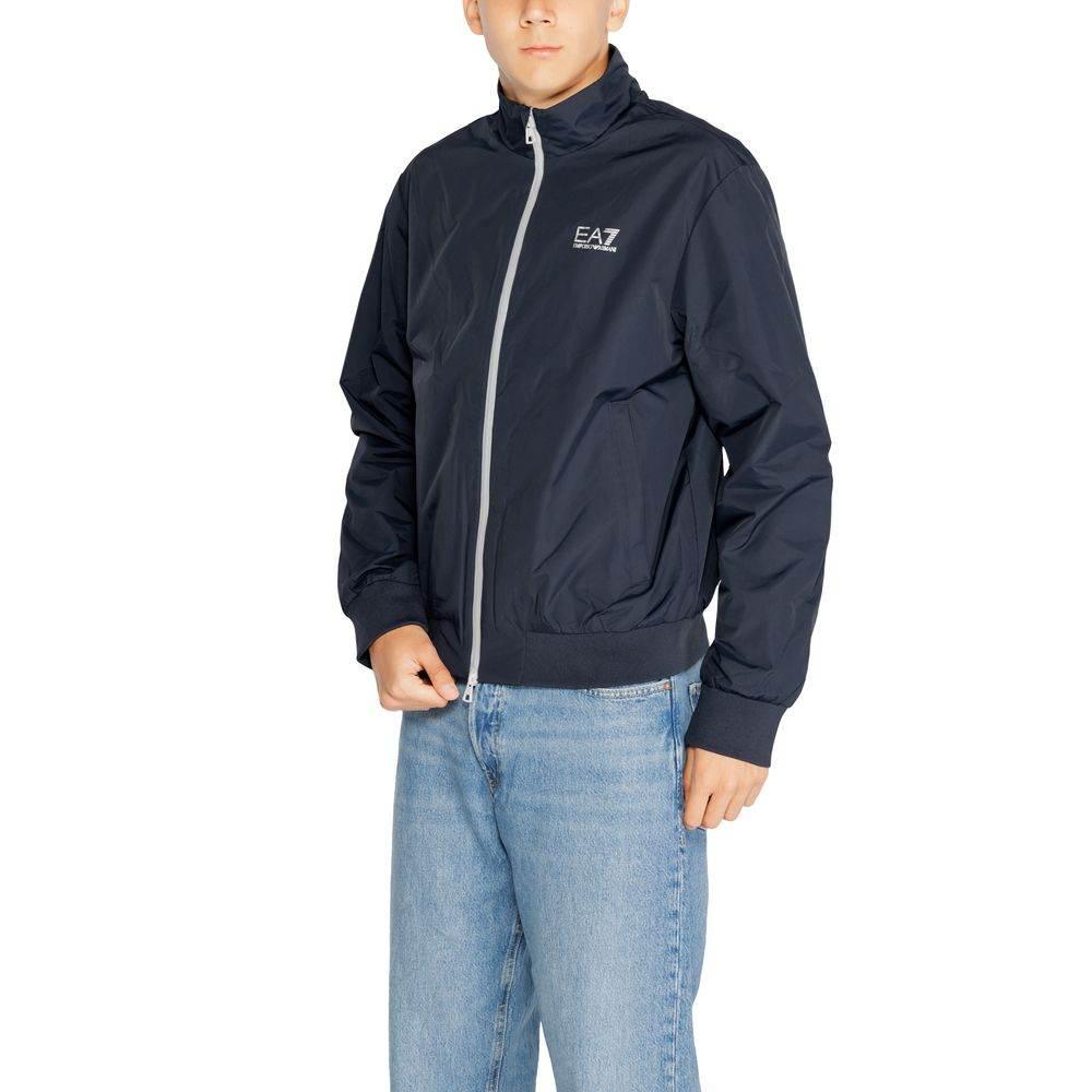 EA7 Emporio Armani Blue Polyamide Jackets & Coat - Hilstor