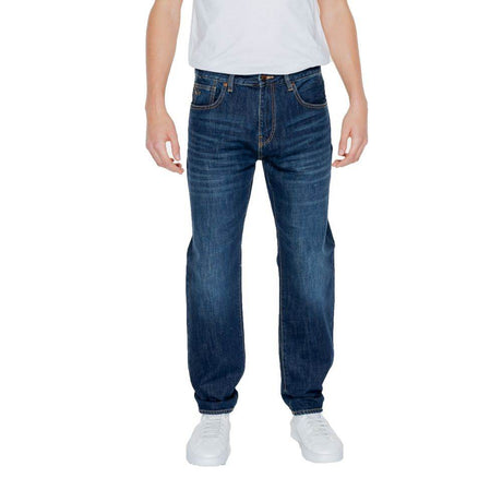 Armani Exchange Blue Cotton Jeans & Pant - Hilstor