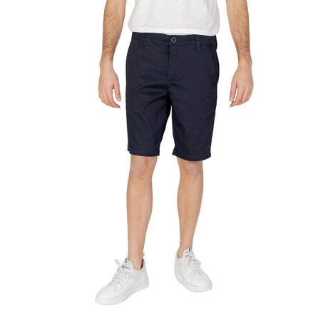 Armani Exchange Blue Cotton Short - Hilstor