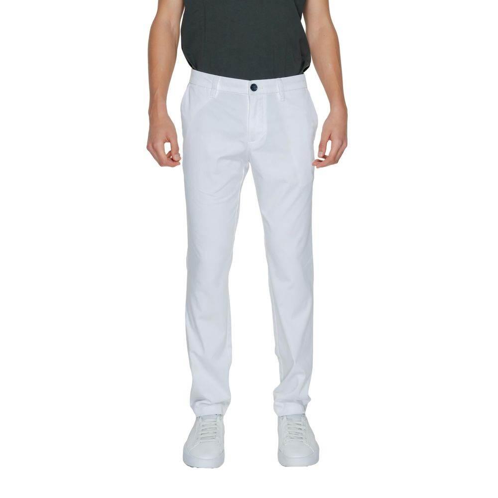 Armani Exchange White Cotton Jeans & Pant - Hilstor