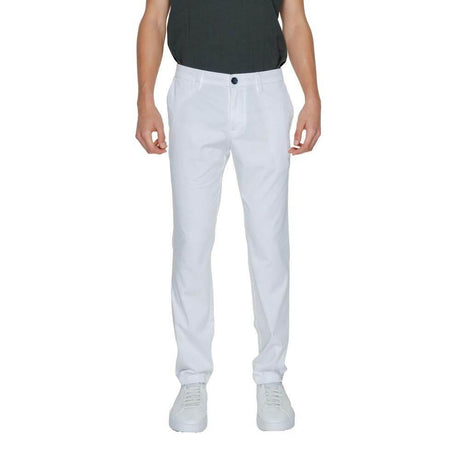 Armani Exchange White Cotton Jeans & Pant - Hilstor