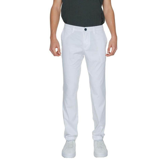 Armani Exchange White Cotton Jeans & Pant - Hilstor