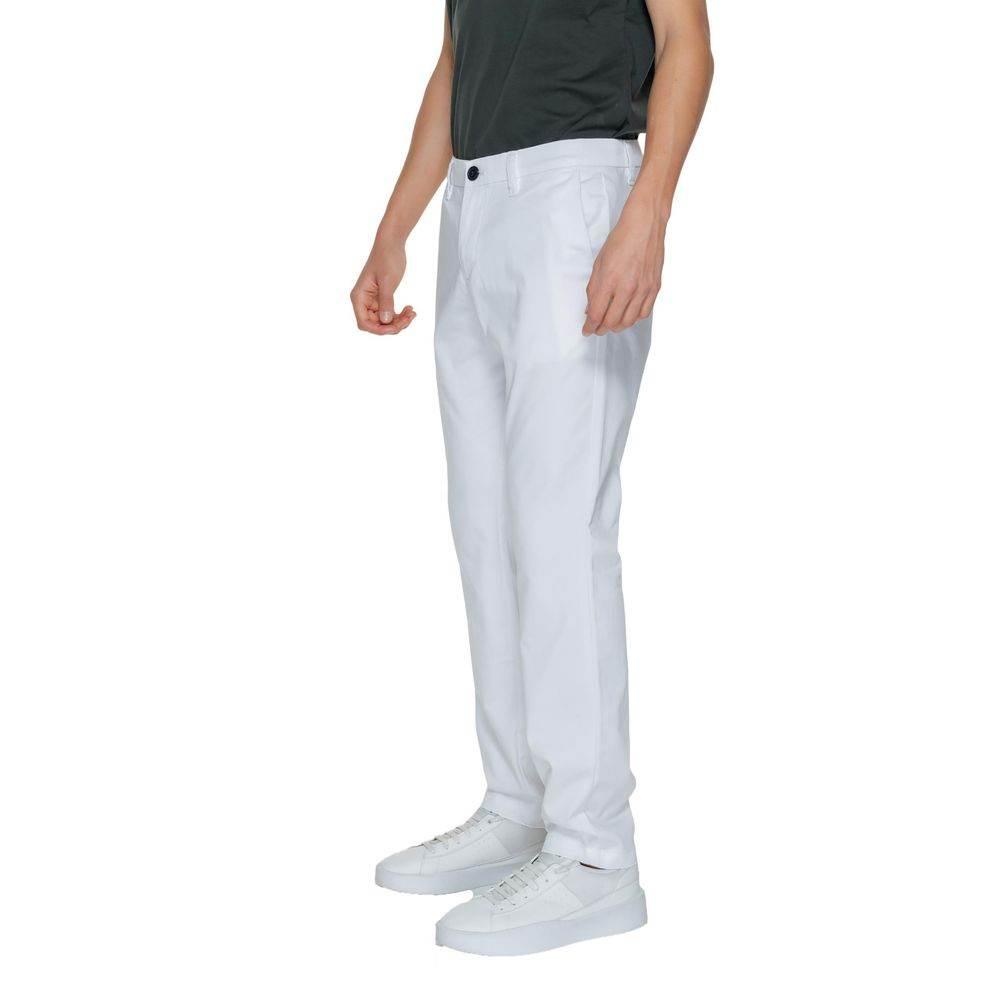 Armani Exchange White Cotton Jeans & Pant - Hilstor