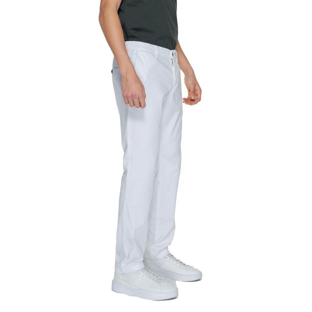 Armani Exchange White Cotton Jeans & Pant - Hilstor
