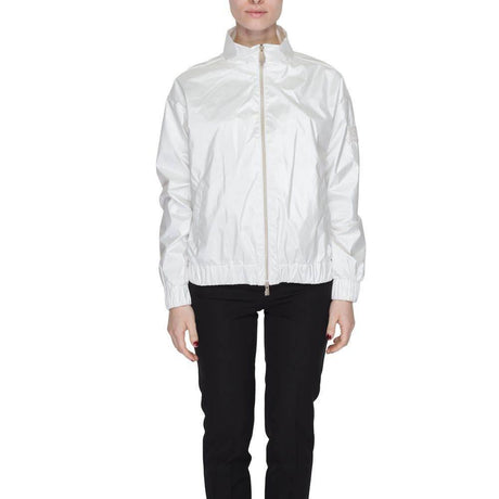 Suns White Polyester Jackets & Coat - Hilstor