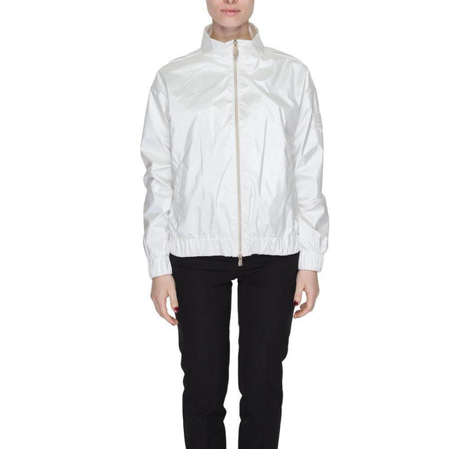 Suns White Polyester Jackets & Coat - Hilstor