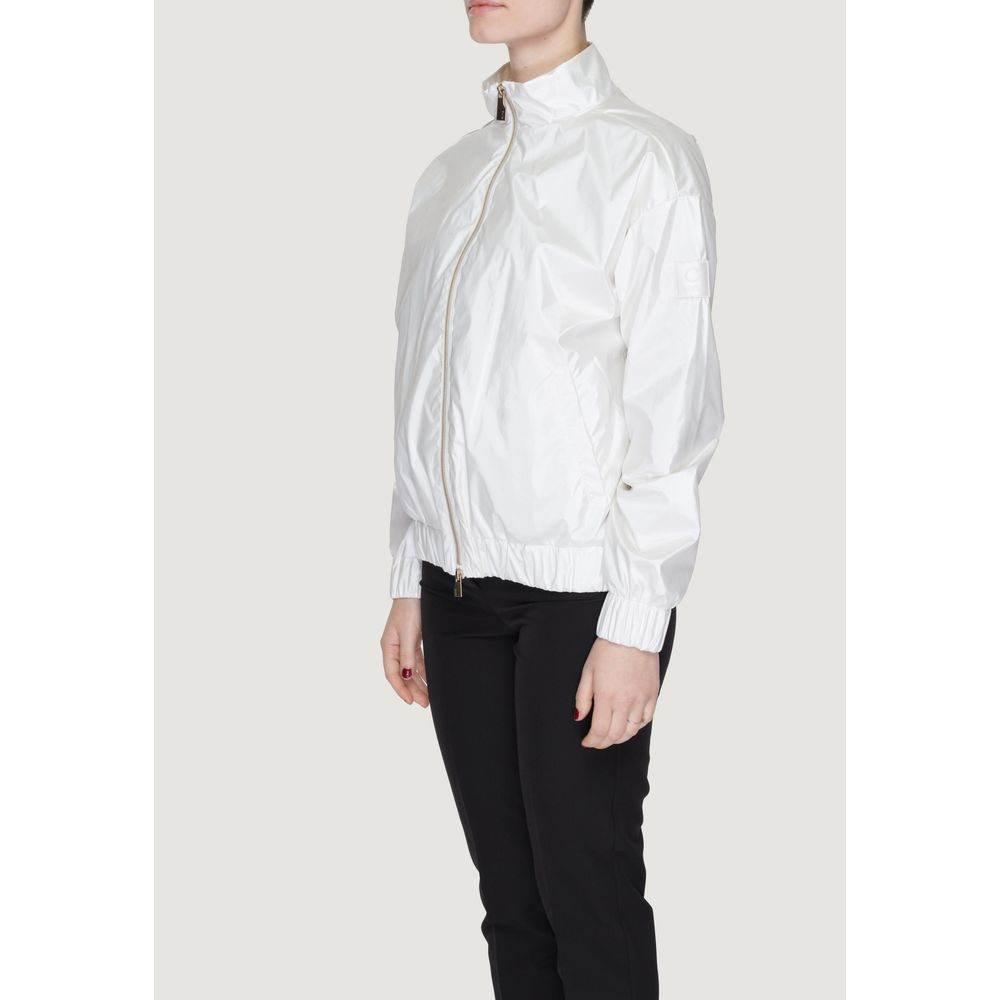 Suns White Polyester Jackets & Coat - Hilstor
